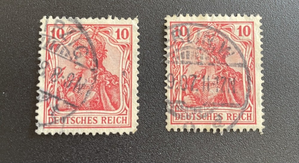 GERMAN DEUTSCHE REICH POST 20 PFN & 1933 President Hindenburg Medallion 600Stamp