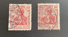 GERMAN DEUTSCHE REICH POST 20 PFN & 1933 President Hindenburg Medallion 600Stamp