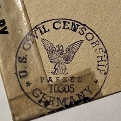 1940s PASSAU GERMANY AMERICAN ZONE COVER SENT TO BEAVER COLLEGE PA US CENSORED