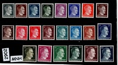MNH Stamp set 22 Adolf Hitler stamps with varieties Germany 1941-1944 #2902