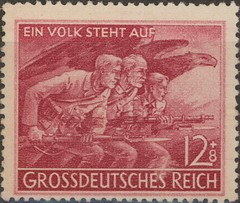 Stamp Germany Mi 908 Sc B291 1945 WW2 Reich War Storm Trooper Soldier Army MNH
