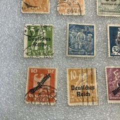 20 USED/HR mixed Deutsches Reich/Germany/Bayern Stamps; 1933- 1945; $1 Ships.