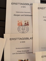 1979 German First Day Cover Stamps Lot of 7 ERSTTAGSBLATT #’s 1-7