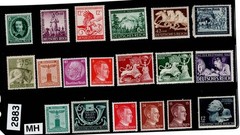 MH stamp collection Third Reich era Germany Swastika WWII Adolf Hitler #2883