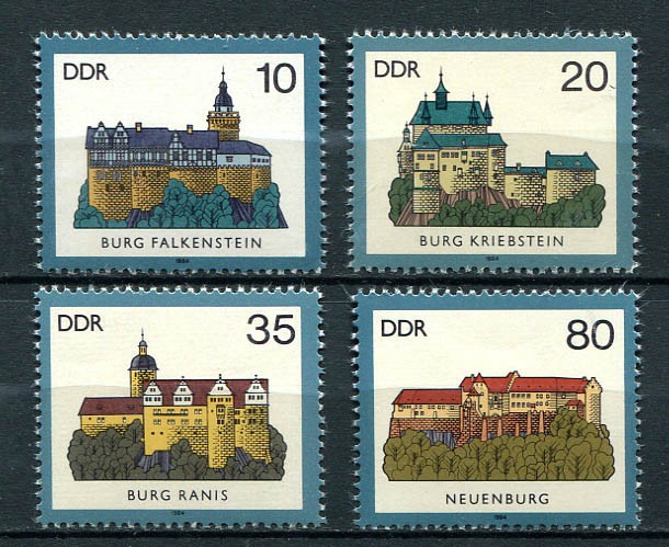 Germany – DDR : Castle set from 1984 – mint NH