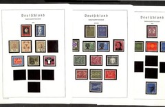 Germany Stamp Collection in Hingless Lighthouse Album Springback Binder 1954-76
