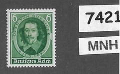 #7421 MNH Stamp Sc 472 1936 Germany / Third Reich era / Otto von Guericke