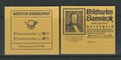 Germany / Michel MH 14a Brandenburg Gate . Booklet is split . Stamps MNH …