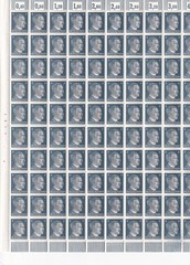 Stamp Germany Mi 783 Sc 508 Sheet 1941 WWII Fascism Hitler Head War Era MNH F