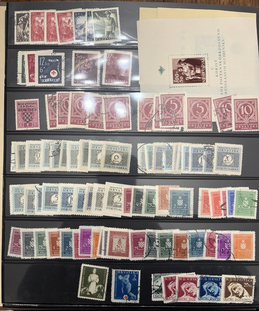 GERMANY – Croatia WW2 Big Collection Of BOBs and Souv. Sheets, Mint H and Used