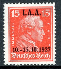 Germany 1927 Labor Bureau 15pf Vermillion Scott #384 (Michel #406) MNH Q647