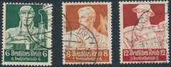 Stamp Germany Mi 556-64 Sc B59-67 1934 WWII 3rd Reich Cordless Phone Used