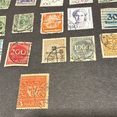 Germany 25 Used Stamps Lot Deutsches Reich Germany & Colonies Collectible