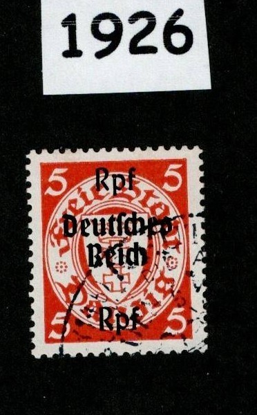 Used stamp Sc 245 Gdansk Poland Danzig 1939 Overprint Germany #1926