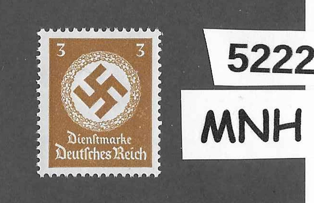 #5222 MNH WWII Official stamp SC 080 / 1934, PF03, Third Reich era Germany