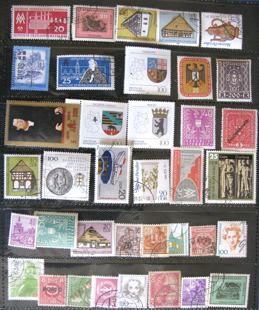 Stamps Germany & Austria used & mint, Sets Modern lot of 37