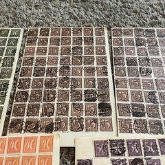 AMAZING GERMANY MINT AND USED STAMP HOARDER LOT WORLD WAR I ERA INFLATION OVPTS