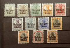 CLASSIC SURCHARGES BELGIEN VF MLH VF USED GERMANY DEUTSCHLAND K18