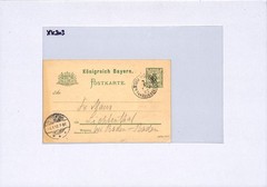 BAVARIA Card GERMANY *SHIP CANCEL* 1902 SCHIFFSPOST CDS Bodensee LAKE POST XK203