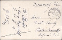 Germany 1914 SW Africa DSWA WARMBAD 5pf Wmk Cover 114277