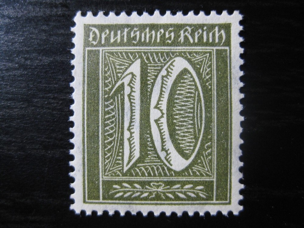 DEUTSCHES REICH Mi. #178 scarce mint stamp (watermark waffles)! CV $10.80