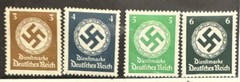 Germany Deutsches Reich Dienstmarke WWII Stamps Lot of 4 (3,4,5,6) MNH
