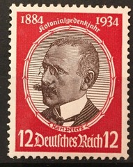 Germany 1934 Mi 542 Sc 434 MNH 3 Reich Karl Peters Colonial Pioneer