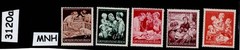 MLH Germany stamp set 1943 & 1944 Mother & Children Winter relief WWII #3120a