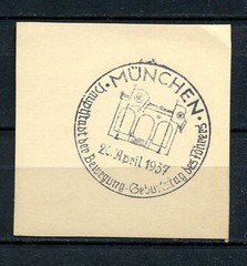 German Reich WW II : Better fancy cancel from 1937 – Munich