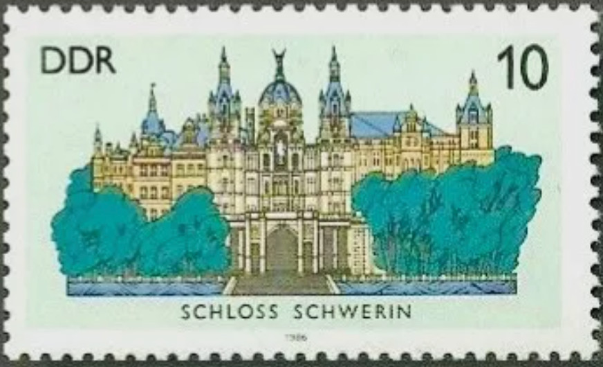 DDR #Mi3032 MNH 1986 East Castles Schwerin [2555]