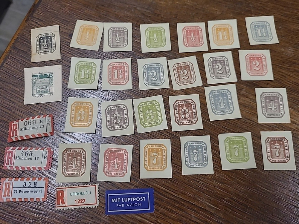 APC 1715 Germany Hamburg probably reprints #1 has heavier paper ??