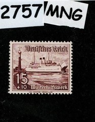 Mint MNG stamp Scott B113 1937 Winter relief Culture fund Germany #2757