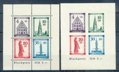 FRENCH ZONE BADEN 1949 BLOCK1A,B ** MNH LUXURY SSHEET PAIR 150€(48309