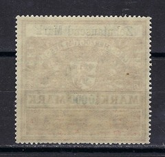 Germany Hyperinflation Revenue Stamp w/ overprint 1920s MNH