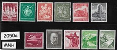 MNH stamp collection Third Reich era Germany Postage 1934-1945 #2050a