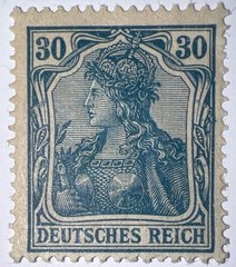 Travelstamps: Germany Stamps Mi#144 -30pf Mint Og Hinged WMK MOGH