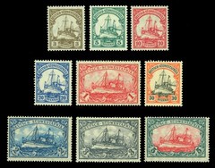German Colonies – SOUTH WEST AFRICA 1906 Kaiser’s YACHT set Sc # 26-34 mint MNH