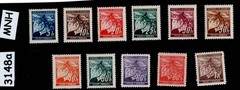 MNH Stamp set 1940s Third Reich occupation of BaM WWII Linden Leaves #3148a