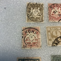9 USED Antique Bavaria Bayern Stamps, 1850-1920. Nice Mixed Lot; $1 Ships. DEAL!