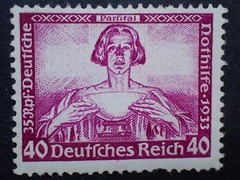 Nazi Germany 1933 Wagner Parsifal Stamp 40 Pfg 507A MH pre-WW2 Third Reich