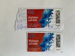 8 Germany stamps~2020-2021~digitaler wandel+Wickie+Jewish life 1700+Christmas