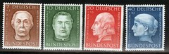 Germany Sc B338-B341 Multicolor 7pf-40pf 1954 MNH Original Gum Set
