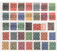 GERMANY 1948 AMERICAN BRITISH 585A-599 + NON ISSUED 52 PERFECT MNH SCHLEGEL BPP