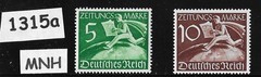 MNH stamp set Sc P1-P2 1939 Germany Third Reich Newspaper Newsboy #1315a