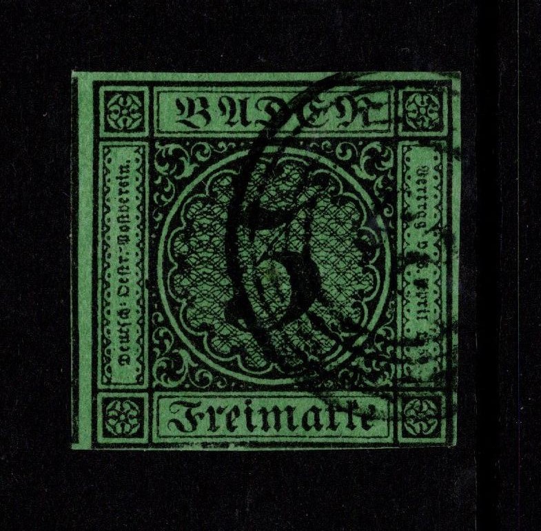 Baden SC# 7 Used / 25 Numeral Cancel – S51680