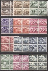 Stamp Germany Mi 831-42 Sc B218-29 Block 1943 WWII Fascism Wehrmacht Army MNH
