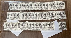 50+ USED #1489 Hannah Arendt TOTAL OF 50+ 170pf STAMPS CATVAL $60 1300