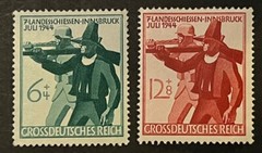 Travelstamps: 1944 Germany Stamps Scott #B278-B279 Soldier & Tirolese Rifleman
