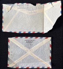 1957-59 Germany 2 Covers With 7 Stamps Used