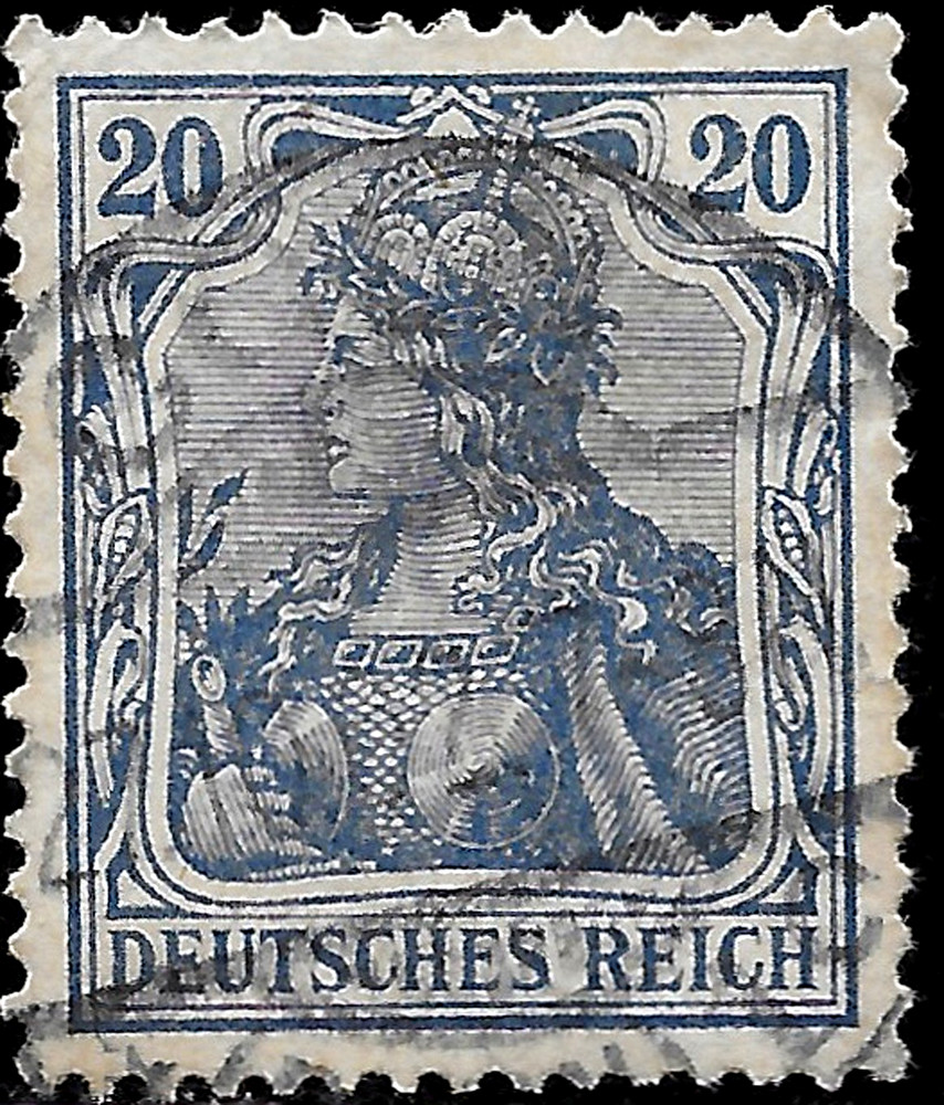1902 GERMANY🔥Graublau Farbenführer(31-2-6)🔥Cd:GOLA 27.10.02 Mi#71c Val 1800Eur